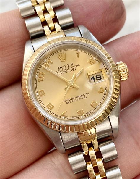 chronograph silber gold damen rolex|Rolex armbandduhren damen.